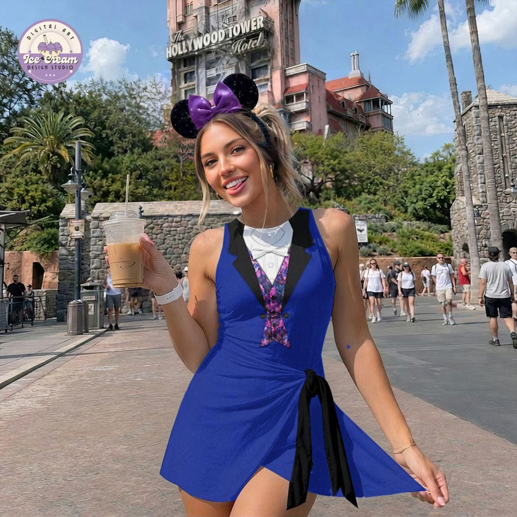 Dreamfinder Imagination Journey Wrap Skort Dress, Journey Imagination 3D Dress, Epcot Park Halloween Outfit Group Tee, WDW Costume Dress