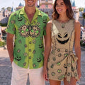 Oogie Boogie Costume Wrap Skort Dress, Disney Couple Matching, Nightmare Before Christmas Outfits, Halloween Vacation Skirt