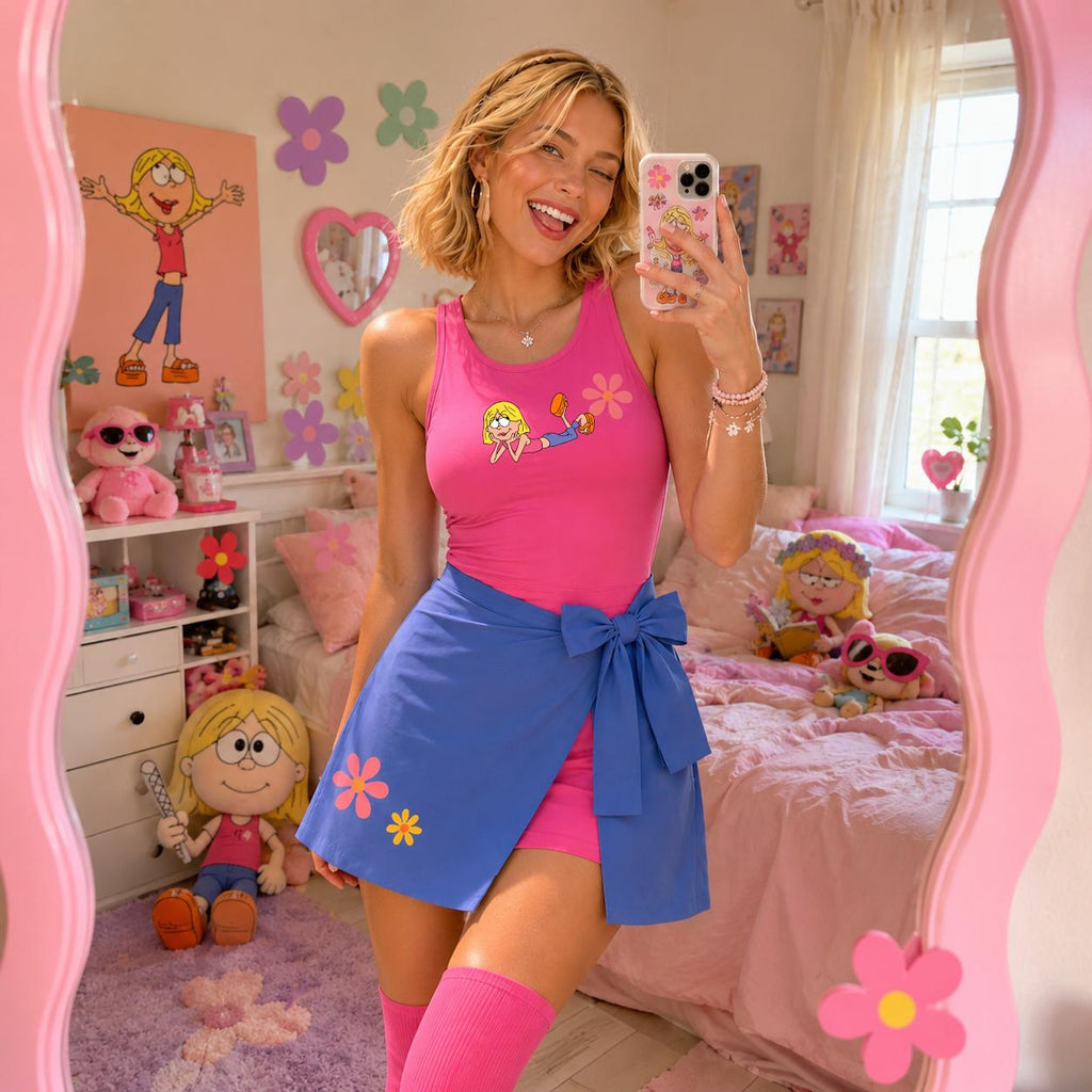 Lizzie McGuire Costume Tennis Dress Skirt,Lizzie Halloween Costume,Lizzie Cosplay Outfit,Disney Inspired Gift,Lizzie McGuire Cosplay Dress