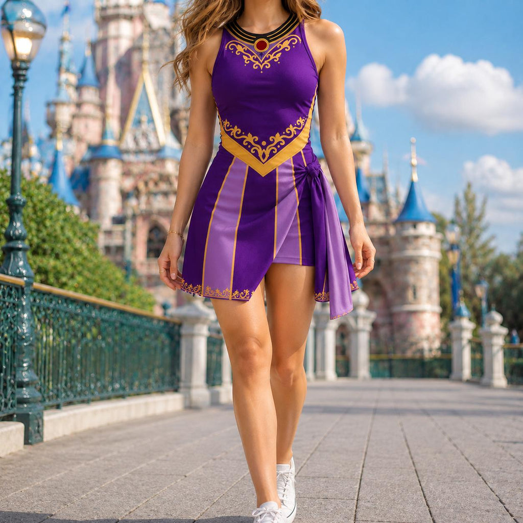 Evil Queen Inspired Tennis Dress, Disney Villain Dress, Halloween Cosplay, Disneyworld Dress, Disneyland Trip Outfit, Halloween Party Outfit