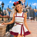 Moana Princess Disney Cosplay Tennis Skirt Dress, Disney Princess Costume Wrap Skort Dress,Theme Park Vacation Outfit,Halloween Costume