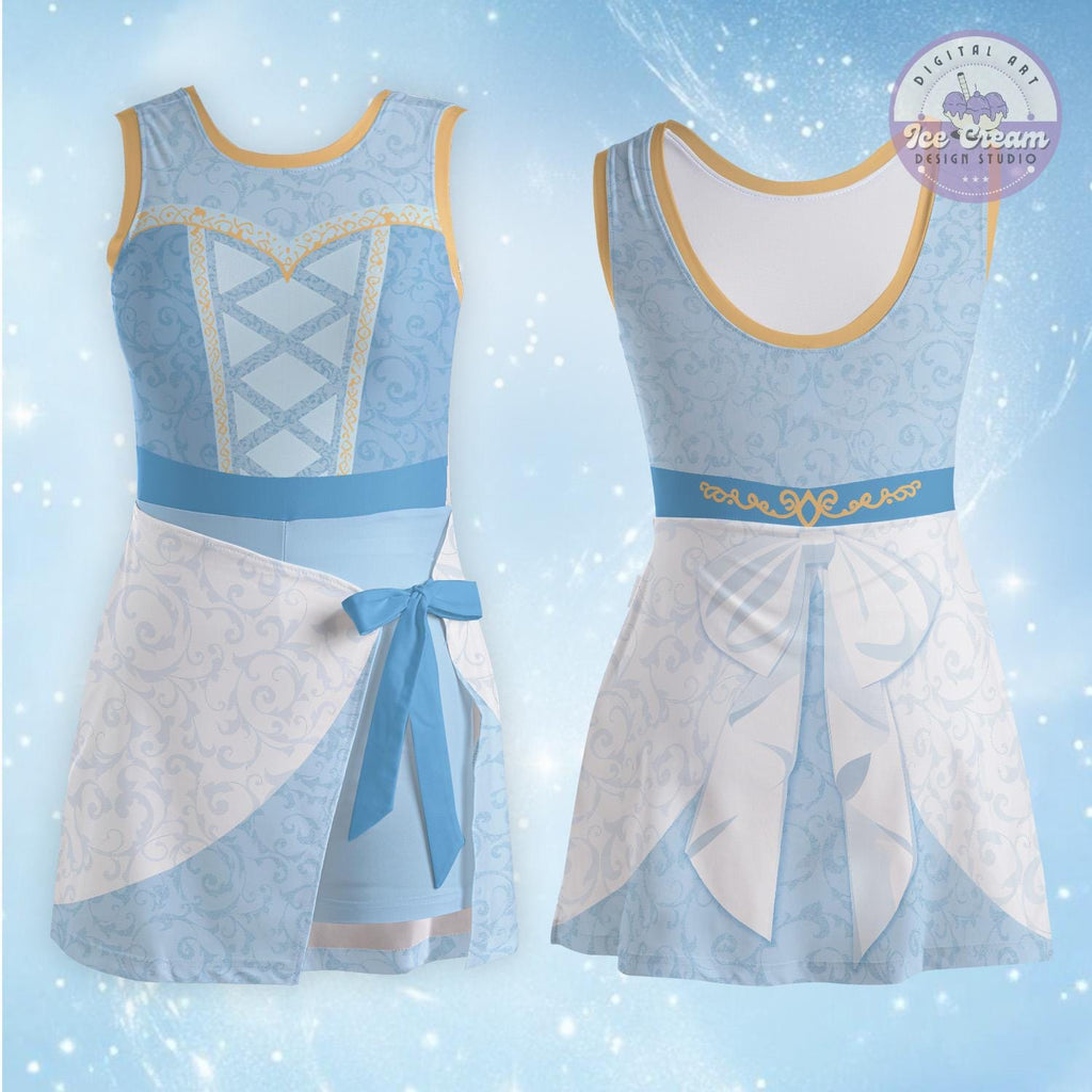 Disney Halloween Princess Skort Dress, Cinderella Princess Womens Kids Costume Dress Skirt, WDW Disneyland Group Party Dress Gift for her