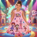 The Amazing Digital Circus Dress, TADC Fan Dress, Circus Characters Women Dress, Anime Birthday Gift for Girl, Circus Theme Dress Fan Gift