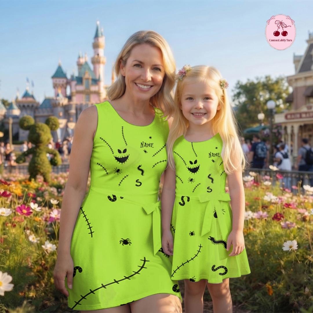 Personalized The Nightmare Before Christmas Disney Oogie Boogie Bash Halloween Tennis Dress, Jack Skellington Oogie Boogie Skirt Activewear