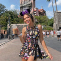 Disney Villians Halloween Wrap Dress Skirt, Evil Friends Halloween Trip Dress, Disney Halloween Outfit, Mickey's Not So Scary Skirt