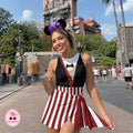 The Haunted Mansion Ghost Wrap Skirt Dress, The Dynamite Guy Dress, Halloween Women Costume, Haunted Mansion Stretching Portrait Dress