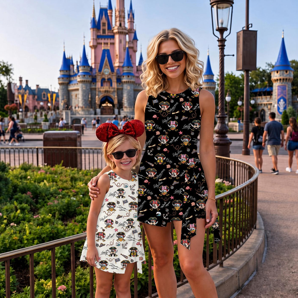 Mickey and Friends Disney Pirates Tennis Dress, Halloween Party Dress, Yo Ho Yo Ho A Pirate's Life for Me, Pirate Cruise Trip Women's Dress