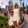 Halloween Mickey Minnie Pumpkins Striped Wrap Skort Dress, Mickey Minnie Matching Outfits, Mickey's Not So Scary Halloween Party Dress