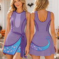 Halloween Randall Costume Tennis Dress, Spooky Monster Inc Randall Boggs Cosplay Skort, Pixar Randall Activewear
