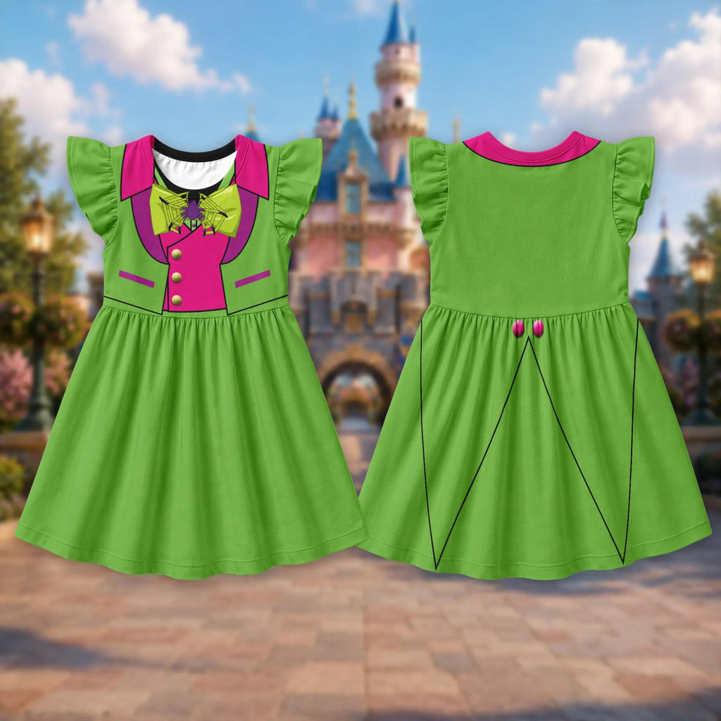 Mickey's Not So Scary Halloween Ruffle Dress, Inspired Minnie Mouse Halloween Costume Dress, Mickey Dress for Girl,WDW Halloween Trip Outfit