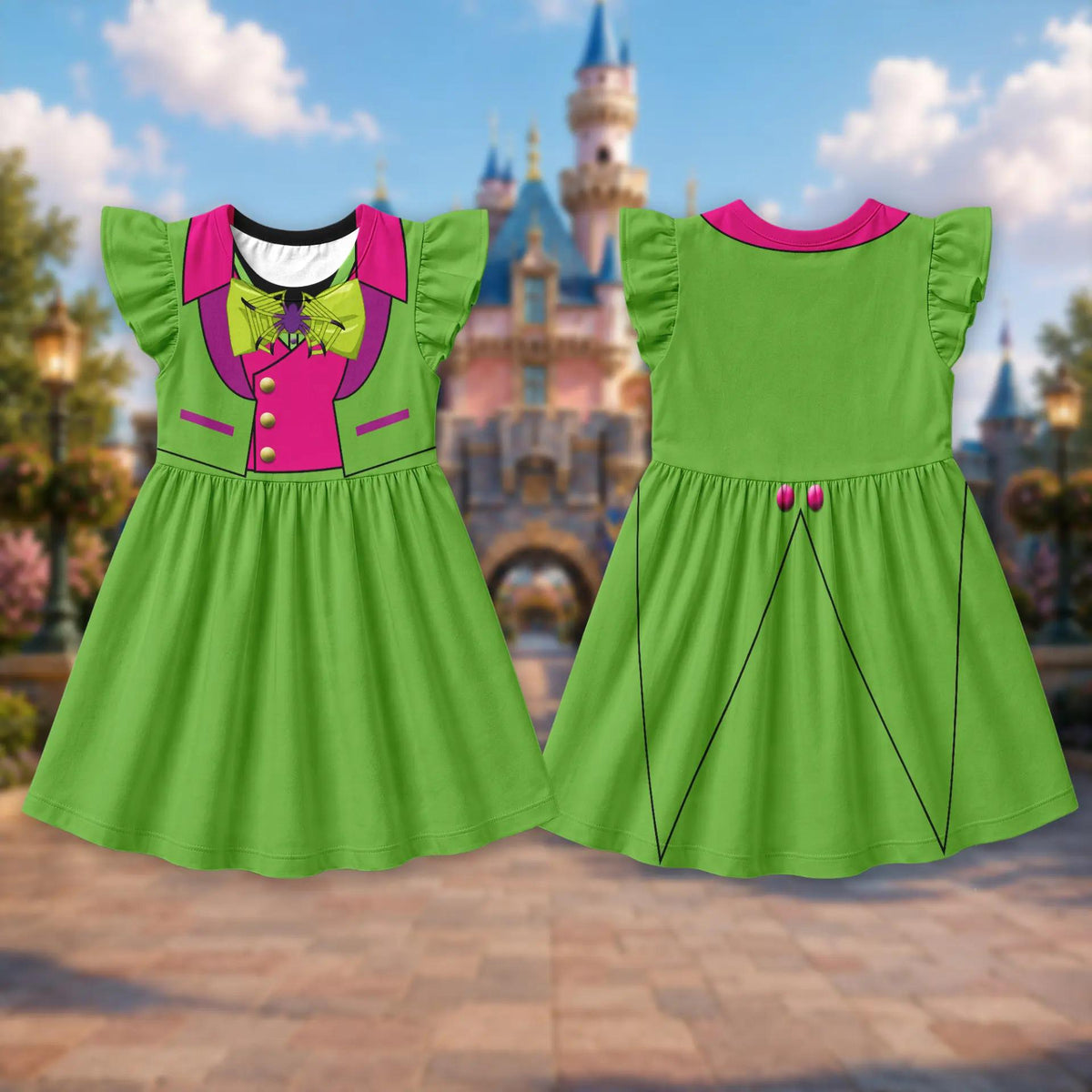 Mickey's Not So Scary Halloween Ruffle Dress, Inspired Minnie Mouse Halloween Costume Dress, Mickey Dress for Girl,WDW Halloween Trip Outfit