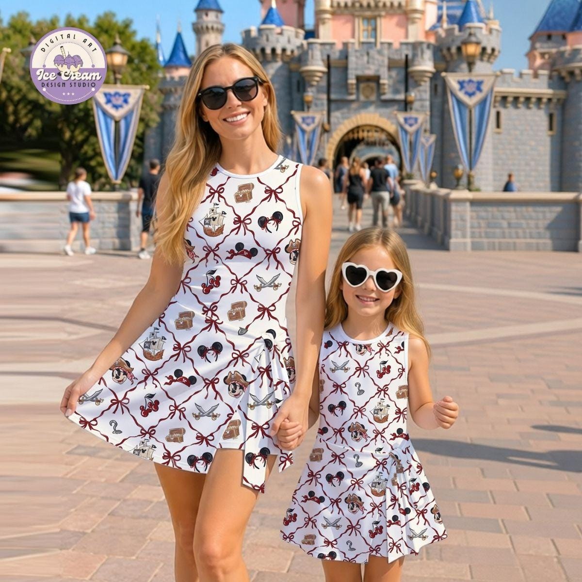 Coquette Bow Disney Pirates Tennis Dress, Cruise Line Pirate Night, Halloween Party Dress, Disney Cruise Dress, Pirates of the Caribbean