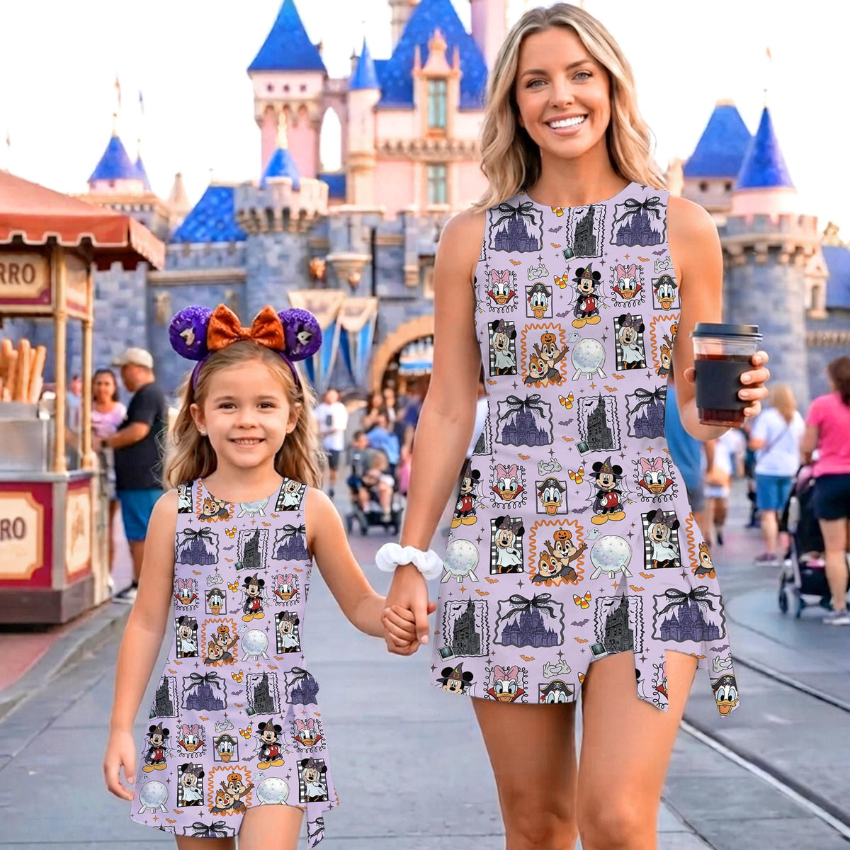 Mickey and Friends Halloween Tennis Dress, Walt Disney World Halloween Trip Dress Skirt, Mickey's Not So Scary Halloween Party Dress