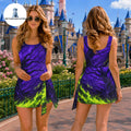 Maleficent Tennis Dress Skirt, Sleeping Beauty Costume Cosplay, Villains Halloween Costume Dress, Maleficent Halloween Dress Skirt Outfits