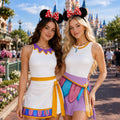 Mrs. Potts & Chip Beauty And The Beast Costume Wrap Skort Dress, Mrs. Teapot Halloween Cosplay, Mrs. Potts Belle Princess Inspired Outfit