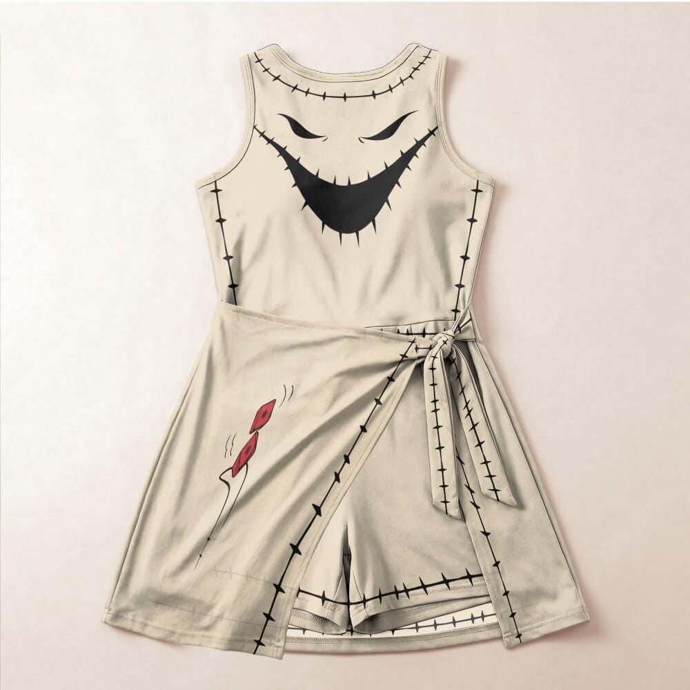 Vibrant Oogie Boogie Cosplay Tennis Dress, Nightmare Before Christmas Halloween Skirt, Mickey Not So Scary Party Outfit, Dress