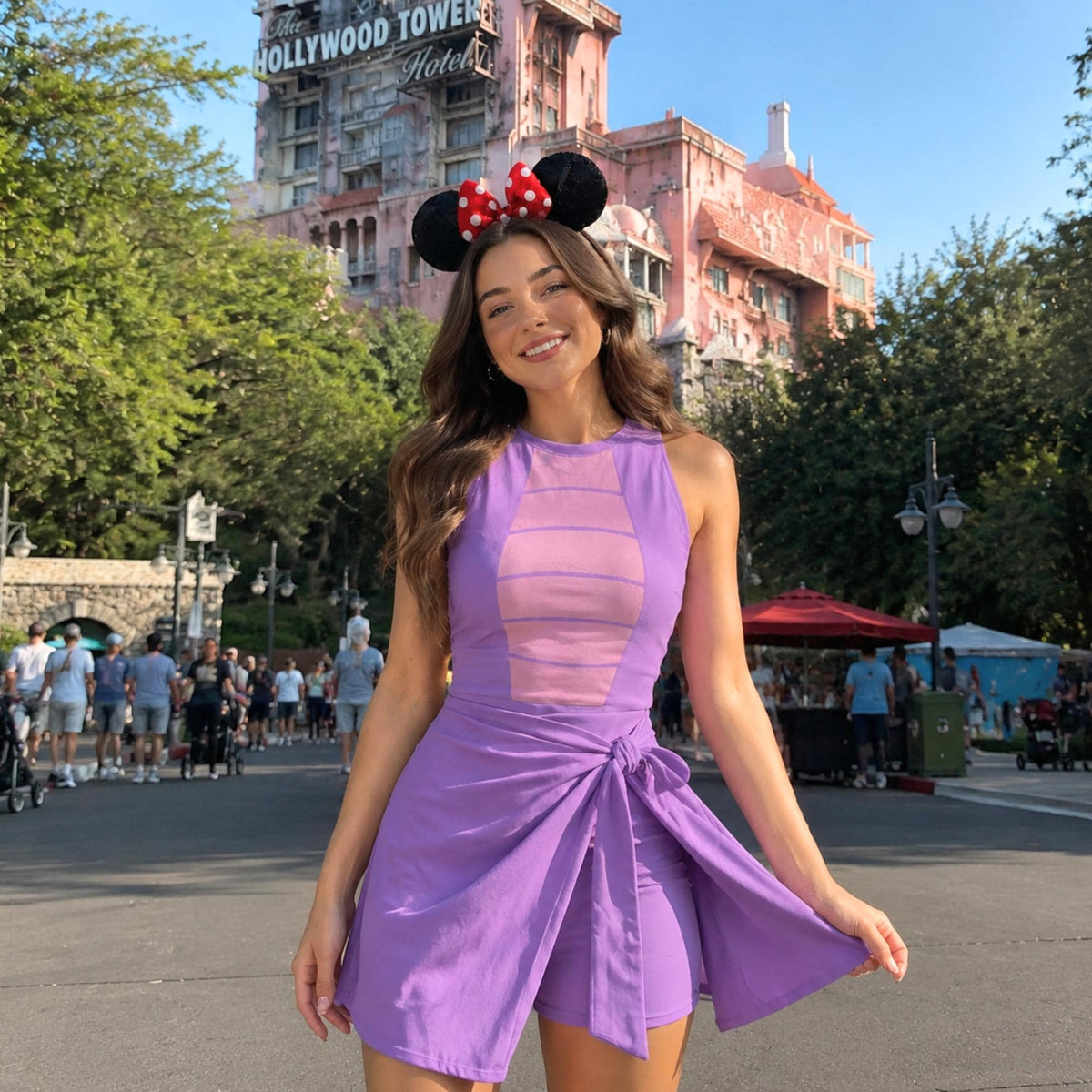 Halloween Purple Dragon Wrap Skort Dress, Purple Dragon Costume Dress, Women Skort Outfit, Halloween Costume, Purple Dragon Dress Gift