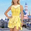 Belle Princess Wrap Skort Dress, Beauty And The Beast Halloween Costume, DN Trip Outfit, Belle Princess Dress, Magic Kingdom Outfits