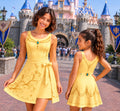 Princess Belle Disney Bounding Dress, Beauty and the Beast Princess Skater Dress, Disney World Vacation Costume