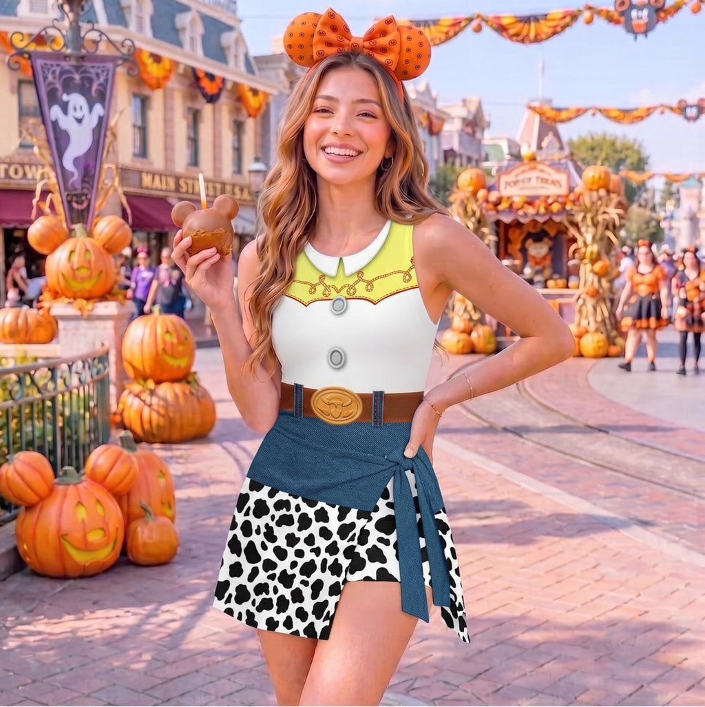Jessie Toy Story Dress Skirt, Toy Story Halloween Costume Cosplay, Cowgirl Costume Dress, Toy Story Dress for Women, Magic Kingdom Dress