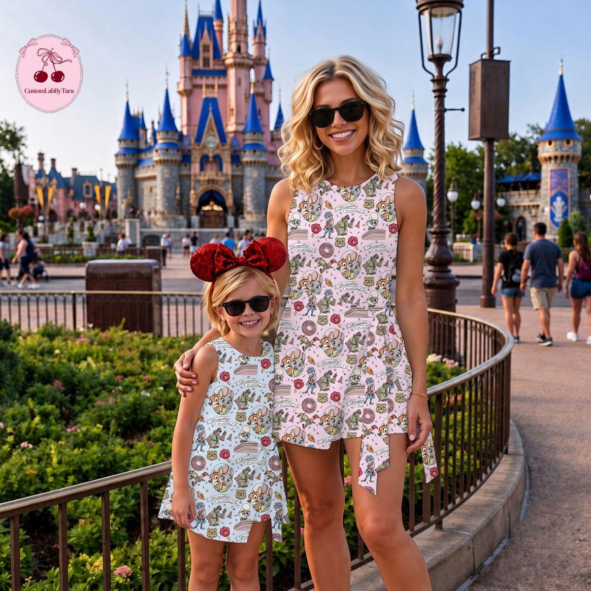 Zootopia Wrap Skort Dress, Zootopia 2 Movie Cosplay Costume Dress, Nick Wilde and Judy Hopps Dress Skirt, Disney Mom & Daughter Tennis Dress