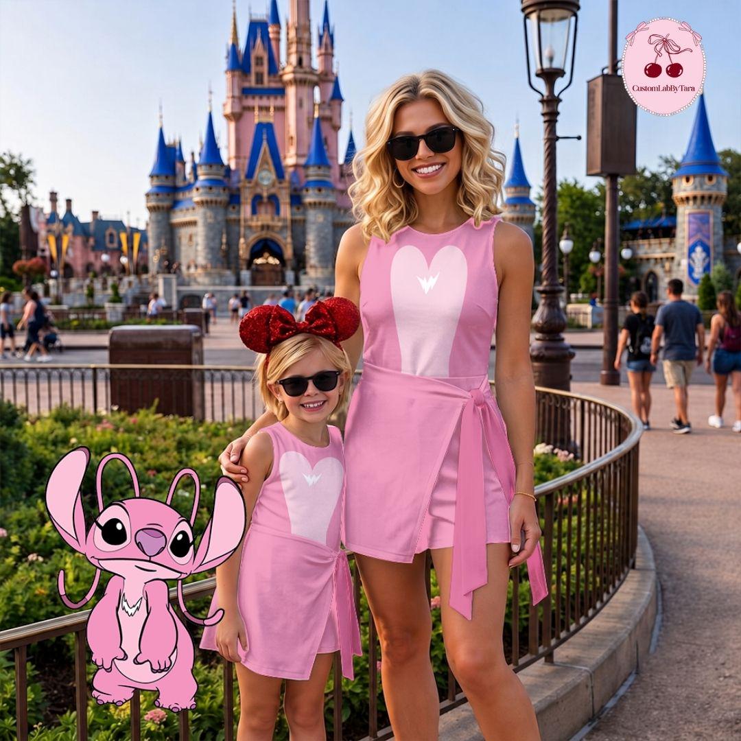 Halloween Stitch Angel Wrap Skort Dress, Lilo And Stitch Skirt, Costume Tennis Dress Skirt, WDW Halloween Trip Women Outfit