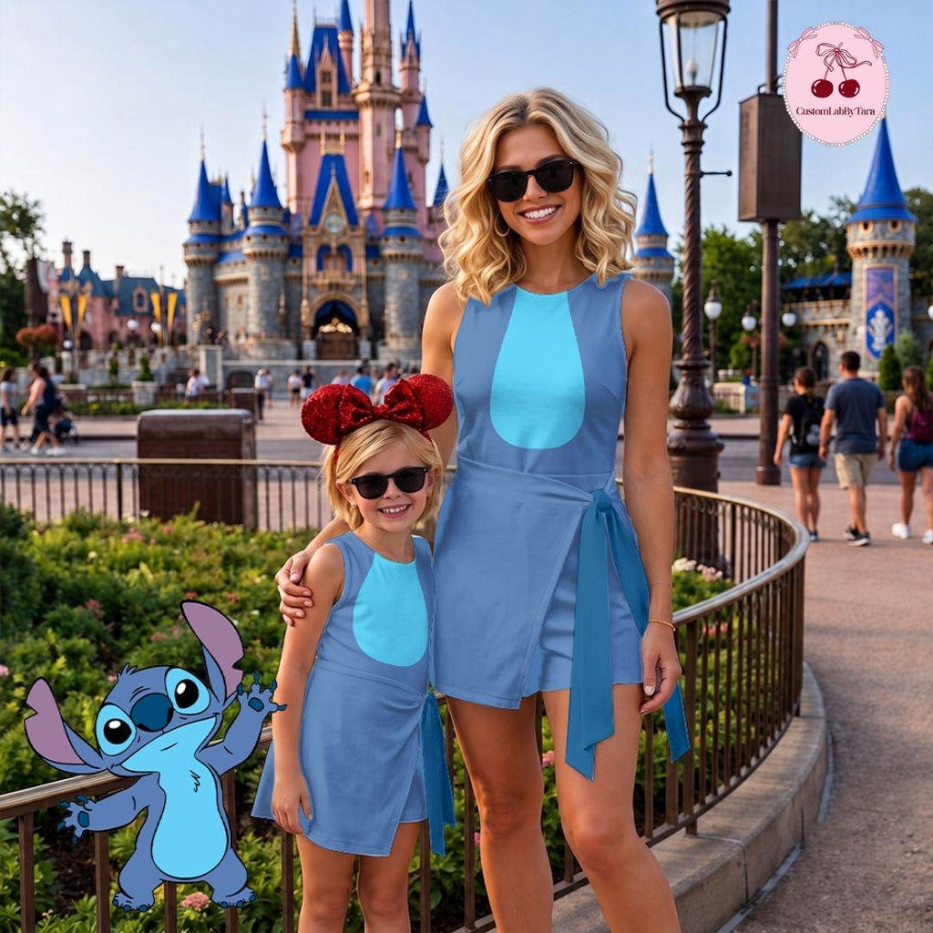 Halloween Stitch Angel Wrap Skort Dress, Lilo And Stitch Skirt, Costume Tennis Dress Skirt, WDW Halloween Trip Women Outfit