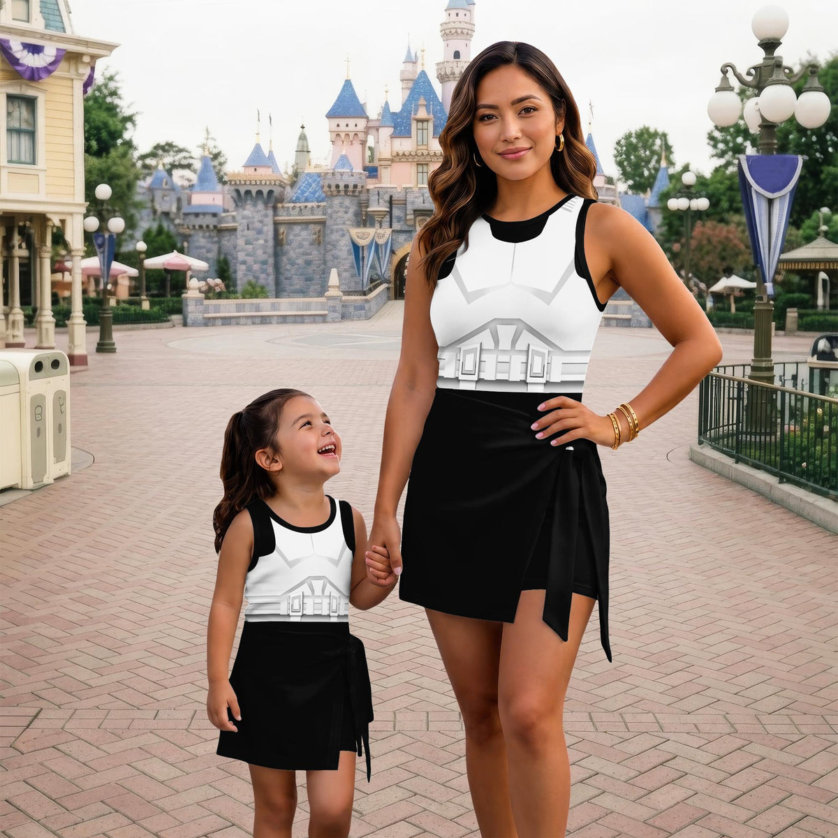 Star Wars Stormtrooper Matching Dress, Stormtrooper Cosplay Outfit, Disney World Galaxy Edge Vacation Dress, Star Wars Bound Skort