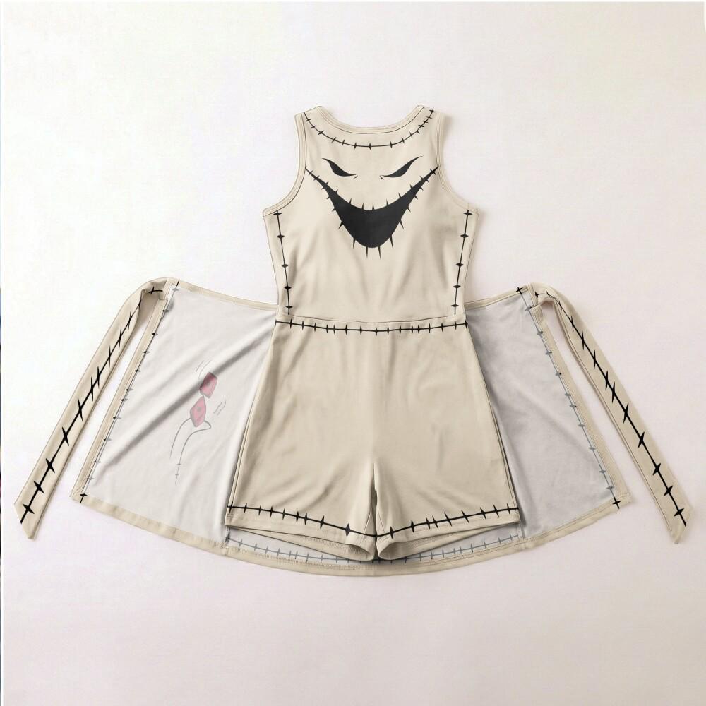 Vibrant Oogie Boogie Cosplay Tennis Dress, Nightmare Before Christmas Halloween Skirt, Mickey Not So Scary Party Outfit, Dress