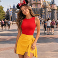 Funny Winnie the Pooh Wrap Skort Dress, Pooh Halloween Costume Dress, Winnie The Pooh Cosplay Skort, DN Trip Dress Skirt, Wdw Pooh Outfit