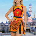 Wdw Minnie Halloween Costume Wrap Skort Dress, Minnie Cast Member Cosplay Dress Skirt, Mickey's Not So Scary Outfit, DN Trip Dress