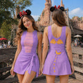 Halloween Figment Dragon Wrap Skort Dress, Figment Costume Dress Skirt, Epcot Dress, Dress for Women, Purple Dragon Dress Gift