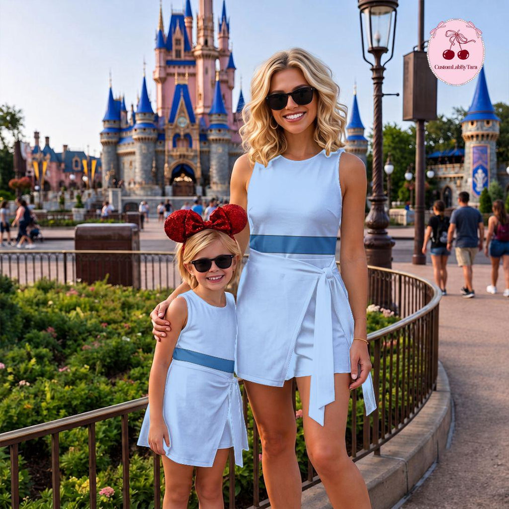 Peter Pan and Wendy Matching Couple Outfit, Neverland Halloween Cosplay Costume Wrap Skirt Dress, Theme Park Vacation Gift
